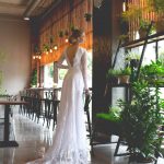 Chantilly lace Wedding dress by Anna Skoblikova