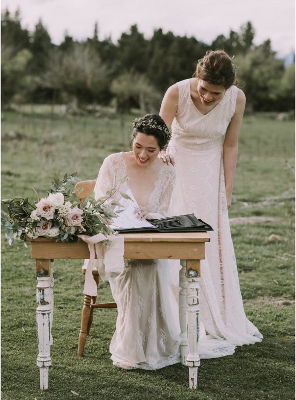 Charlene&Ginette Wedding \ Lace wedding dresses by Anna Skoblikova