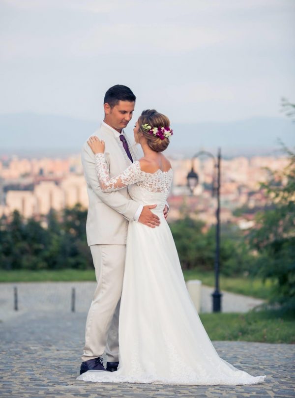 Long Sleeves Wedding Dress - 0217 by Anna Skoblikova