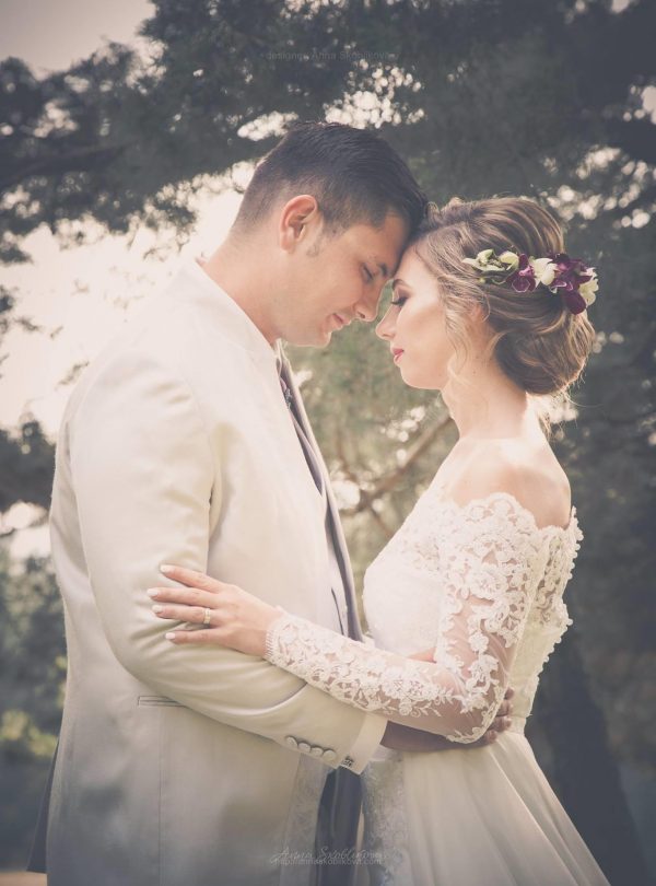 Long Sleeves Wedding Dress - 0217 by Anna Skoblikova