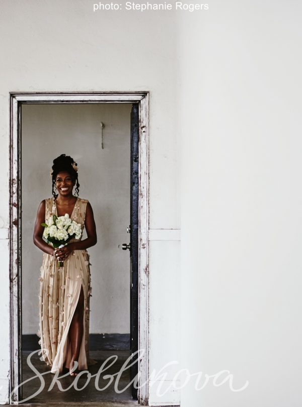 Deun and Eric \ Silk Wedding dress by Anna SKoblikova