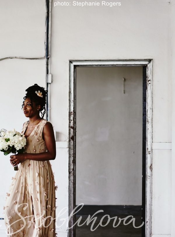 Deun and Eric \ Silk Wedding dress by Anna SKoblikova