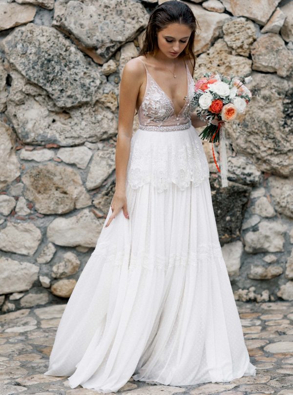 Backless wedding dress \ Anna Skoblikova \ Gentle Angel \ 2021