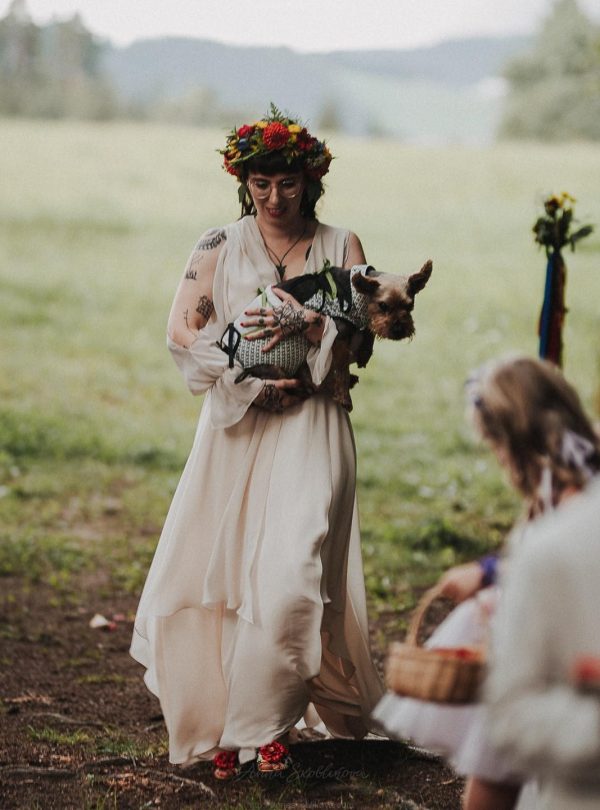 Шифоновое свадебное платье в стиле бохо - 0040 / Anna Skoblikova | Photo 10